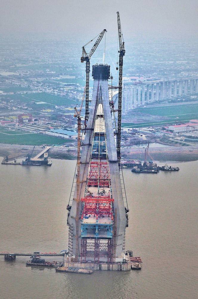 滬通長江大橋最新工程進(jìn)展更新